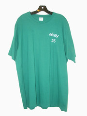 NEW Ebay T-Shirt Size 2X Teal Blue 100% Cotton 25 Year Anniversary Swag XXL NEW