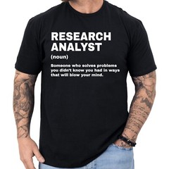 Research Analyst Definition T-shirt Funny Gifts Profession Shirt Men & Women