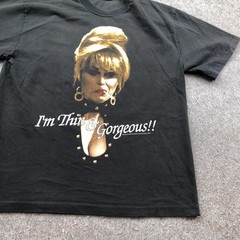 Vintage Absolutely Fabulous Shirt Mens Medium Funny Im Thin & Gorgeous1995 90s