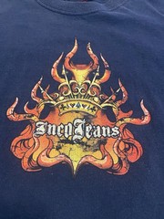 Vintage Y2K JNCO Jeans Blue Dragon Graphic T-Shirt XXL USA Distressed