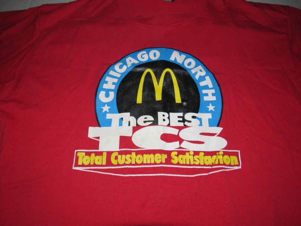 Vintage Screen Stars Best McDonalds Chicago North City Of Champions Shirt Sz XXL