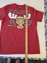 National Lampoon’s Christmas Vacation Can I Fill Your Eggnog Sz Medium Tee EUC