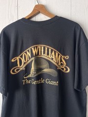 DON WILLIAMS The Gentle Giant Double Sided XL Crewneck T-Shirt Country Music