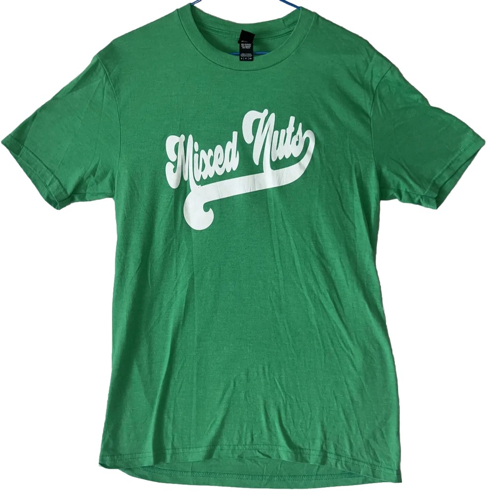 Mixed Nuts Graphic Tee #8 District Perfect Tri DTG Adult S T-shirt Softball Fun