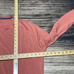 Peter Millar Performance Shirt Mens Medium Salmon Pink Long Sleeve Active Golf