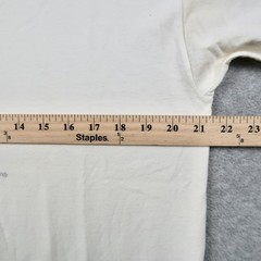 Vintage Y2K ASICS T Shirt L White Short Sleeve Sound Mind Sound Body Graphic