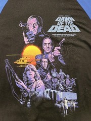 Fright Rags Dawn of the Dead 45th Anniversary Graphic Tee 2X Black/Blue