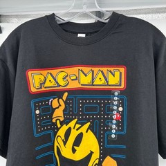 Brisco Brands Mens Pac Man T-Shirt Black/Multi Size Large