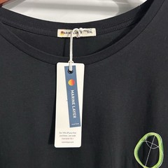 Marine Layer Beachwood Tree Fabric Black SOFT Summer Active Tee T Shirt 2XL New