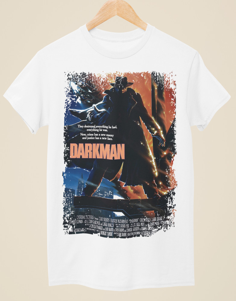 Darkman – Movie Poster Inspired Unisex White T-Shirt