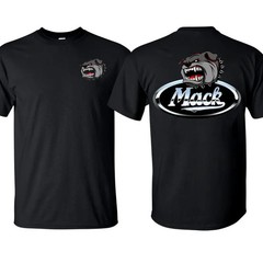 Retro Mack Trucks Logo Men’s T-shirt Cotton Short Sleeve Crewneck Graphic Tee Ma