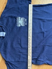 Vintage Dicks Last Resort Myrtle Beach Restaurant Navy Blue Graphic Shirt Sz Med