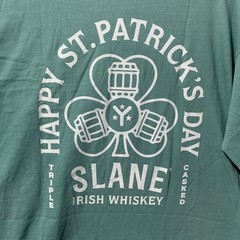 Comfort Colors Slane Irish Whiskey St Patricks Day T-Shirt Mens 2XL Green Cotton