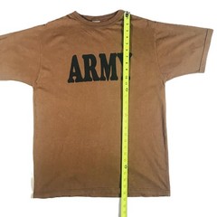 DSCP by BVD Brown 100% Combed Cotton US Army Military T-Shirt Men’s Size XL