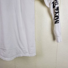 Boyz N The Hood Shirt Mens Medium White Crew Neck Long Sleeve Graphic Stretch