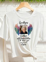 Customizable Personalized Round-neck T-shirt Tops Tee for Eternal Remembrance↗