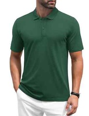 Mens Polo Shirt Short Sleeve Breathable Sports T-Shirt Summer Casual Top