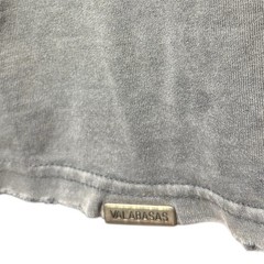 Valabasas Graphic Tee Mens sz S Grunge Skull Don’t Panic Gray 100% Cotton Street