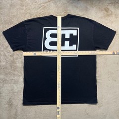 BHOOD Mens XL Black Oversized Cotton Graphic Angel T Shirt Streetwear Back Hit