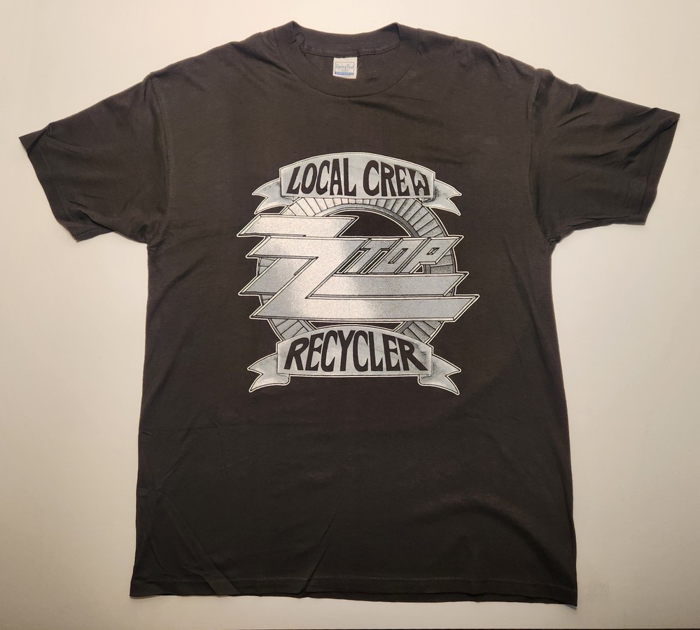 Vtg 1990 ZZ TOP Recycler Tour Double Sided Concert T-Shirt XL Nice As Pictured