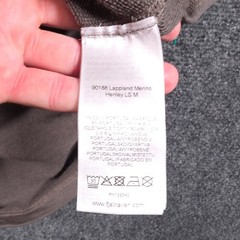 Fjallraven Lappland Merino Henley Mens Medium Brown Long Sleeve Wool Base Layer