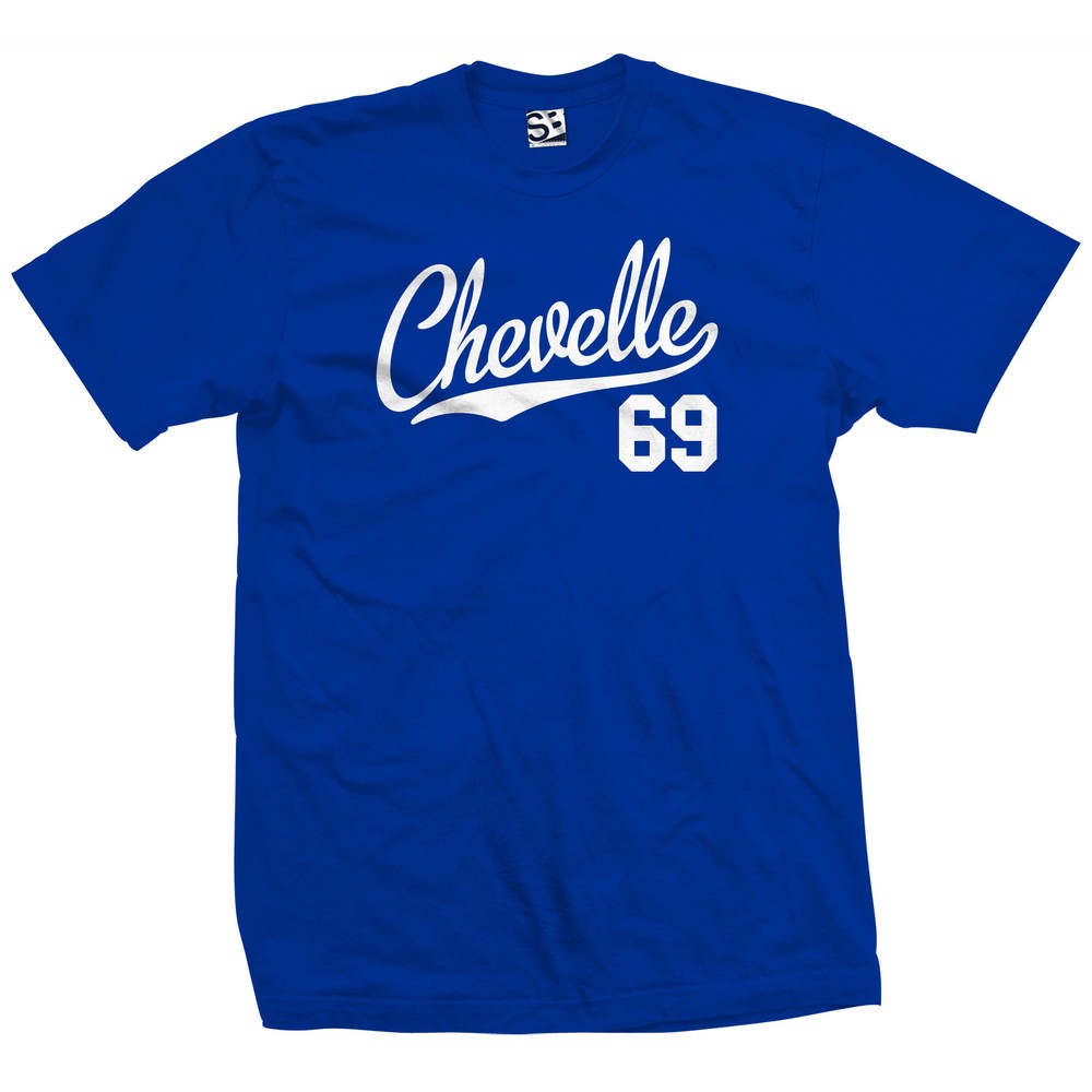 Chevelle 69 Jersey T-Shirt | 1969 Classic SS Muscle Sport Script Mens Tee