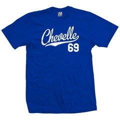 Chevelle 69 Jersey T-Shirt | 1969 Classic SS Muscle Sport Script Mens Tee