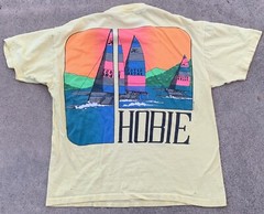 vintage Hobie pocket tee graphic t shirt single stitch c 1989 80s 1980s