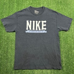 VTG Nike Loose Fit Spellout No Finish Line Since 72 T-Shirt Mens Large Navy Y2K