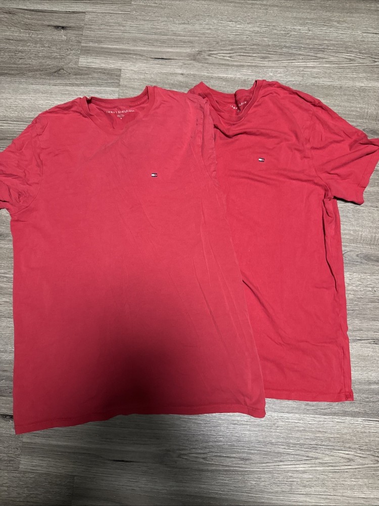 Two Tommy Hilfiger T-Shirts, One Large, One Medium