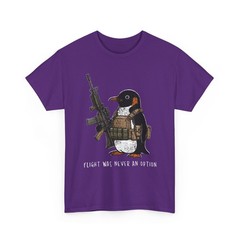 Flight was Never an Option Tactical Penguin Funny Bird Meme T-Shirt