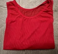 Go Softwear Men’s Sleeveless Red Mesh Tank Top Sz.XL See Through Fishnet