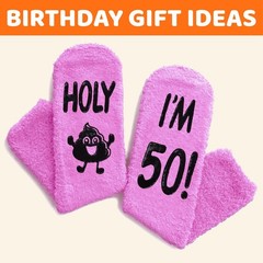 50th Birthday Gifts for Women – Socks for 50 Year Olds Cool Gifts Ideas for F…