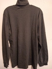 Cherokee Turtle Neck Shirt Men Grey New! Medium Long Sleeve