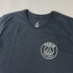 Nike Jordan Paris Saint Germain T Shirt Mens Large Black Jumpman Logo