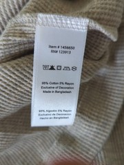 Jachs Thermal Waffleknit LS Shirt Mens XL Oatmeal Gray Base Layer 95% Cotto NWOT
