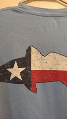 Orvis Texas Fishing Shirt Large Fish Lone Star Texan Long Sleeve Blue BG12
