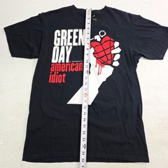 Green Day American Idiot Hand Grenade T-Shirt Black Punk Rock Men’s Sz M EUC