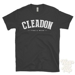 CLEADON TYNE & WEAR T-SHIRT south tyneside england college style