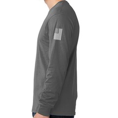 Winchester Men’s Long Sleeve Graphic Tee USA Flag Eagle Charcoal Gray 3X