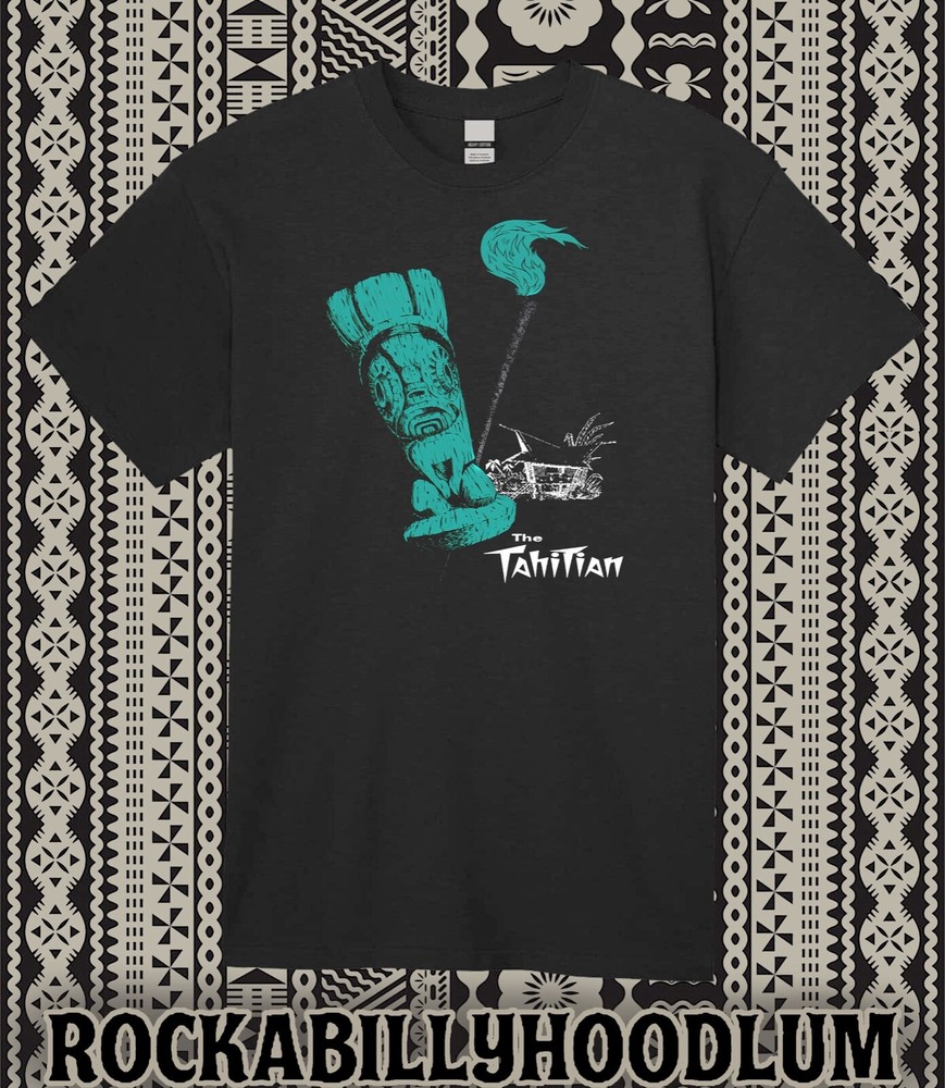 Retro Tiki Art Tee T Shirt Mug Bar Restaurant The Tahitian Studio City CA