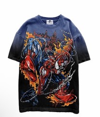 WARREN LOTAS Comic Book Web Guy Spider-Man Tee T-Shirt Large New