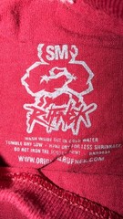 RUFNEK GOD Bless My hustle Mens T SHIRT Red SM B4