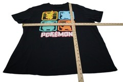 Pokémon Pikachu Squirtle Bulbasaur Charmander Graphic T-Shirt Men’s XL T0408
