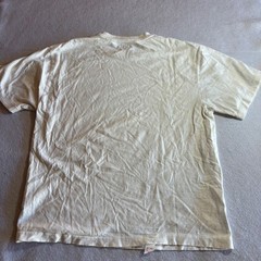 Human Made Graphic T Shirt Beige Short Sleeve Crew Neck Face Mens Size L