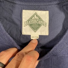 Beaver Canoe by Omer Stringer Mens 2XL Henley Short Sleeve Shirt Heavyweight