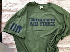USAF T Shirt DD214 Air Force United States dd-214 Military T-shirt usaf 112G