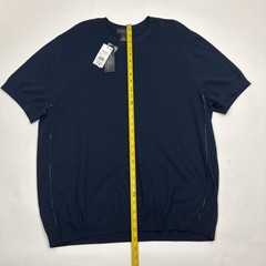 The Mens Store Bloomingdales Shirt Mens XL True Navy Cotton Cashmere Crewneck