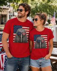 Retro Kiwi Bird Shirt 4th of July US American Flag Patriotic T-Shirt