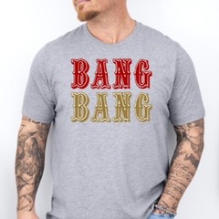 BANG BANG | San Francisco Football Soft Ring Spun Pre-Shrunk Cotton T-Shirt